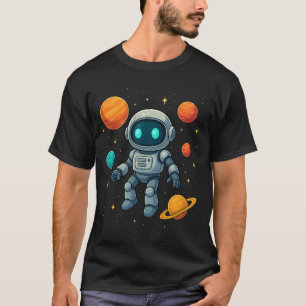 Galaxy AI Robot Explorer! Futuristic Space Tech &  T-Shirt