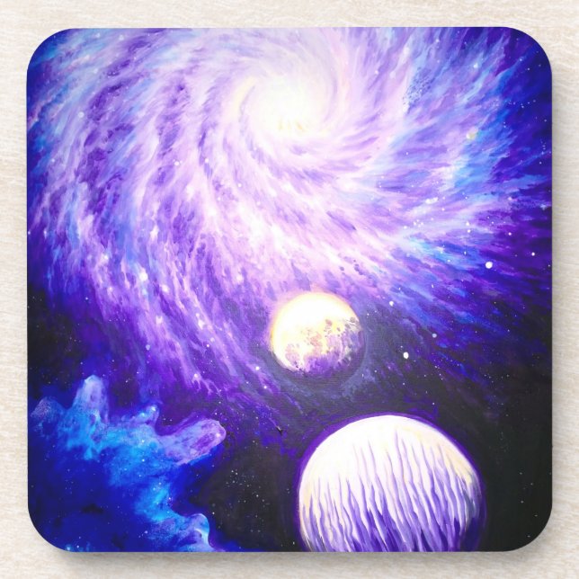Galaxy and planets coaster (Front)