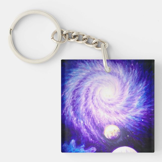 Galaxy and planets key ring (Front)