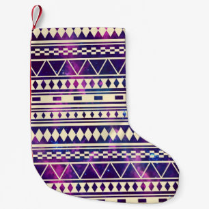 Galaxy andes aztec small christmas stocking