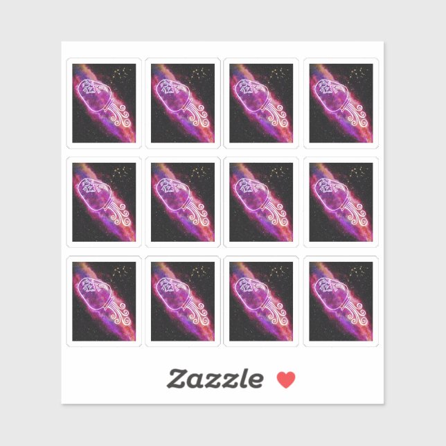 Galaxy Aquarius Constellation Zodiac Sign (Sheet)