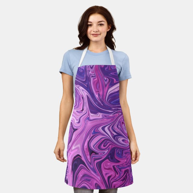 Galaxy art pattern apron (Worn)