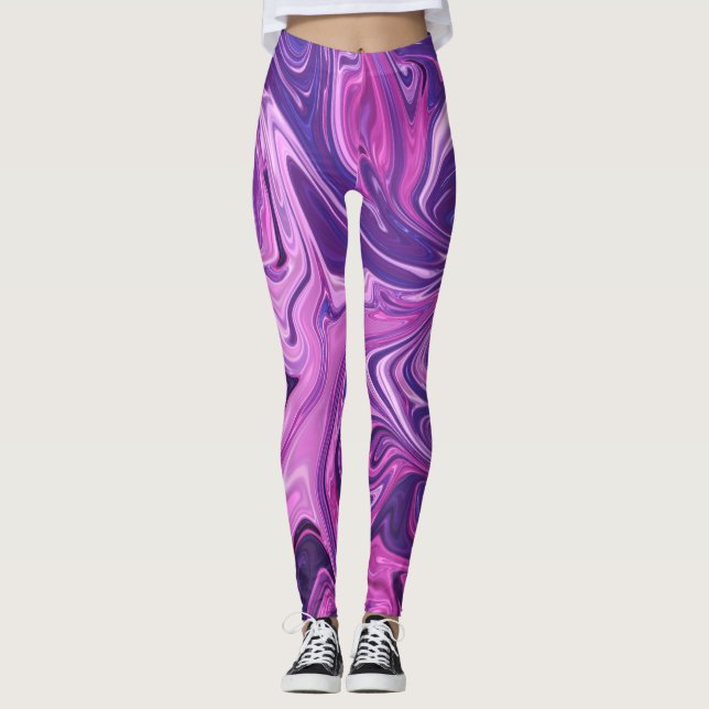 Galaxy art pattern leggings (Front)