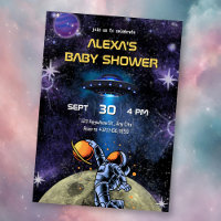 Galaxy Astronaut moon baby shower