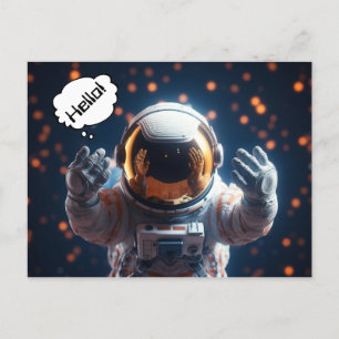 Galaxy Astronaut Postcard
