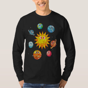 Galaxy Astronomy Outer Space Science Cute Planets T-Shirt