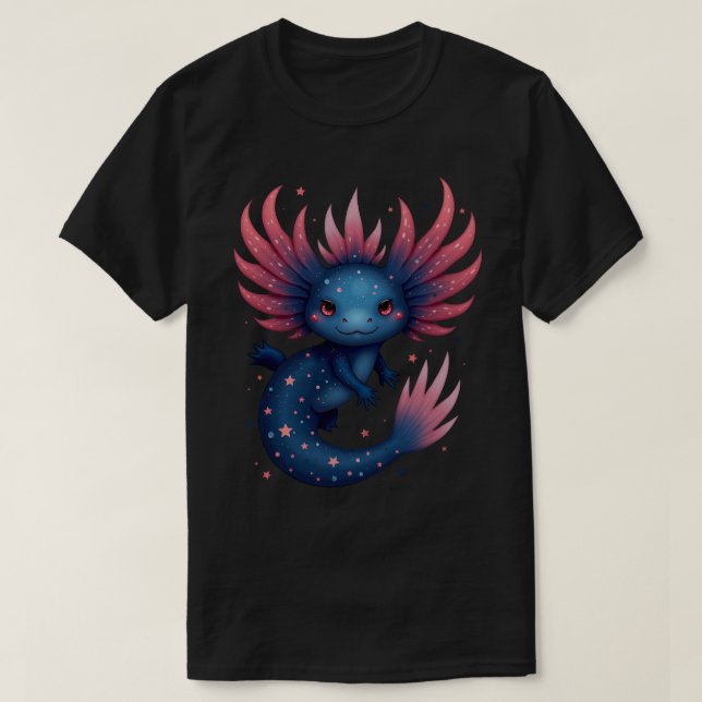 Galaxy Axolotl T-Shirt (Design Front)
