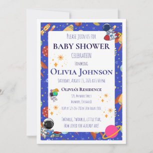 Galaxy Baby Shower Invitations