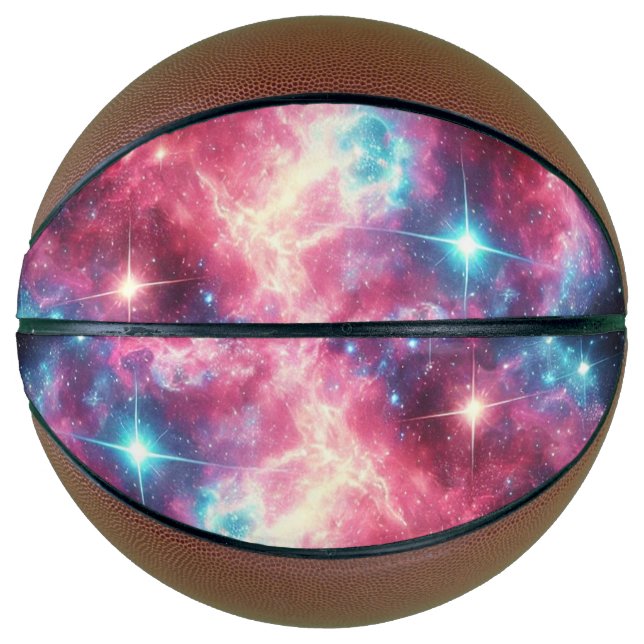 Galaxy Basketball with Cosmic Design (Front)