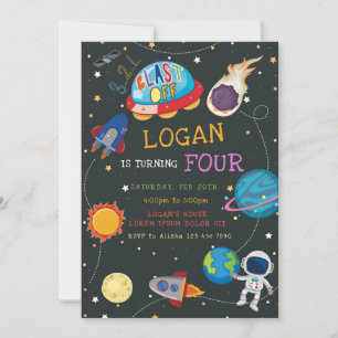 Galaxy Birthday Invitation