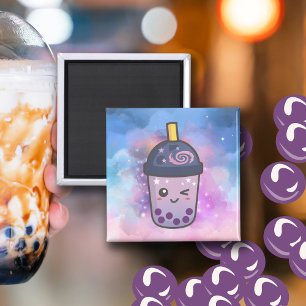 Galaxy Boba Tea Magnet