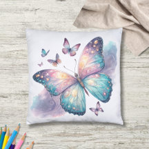 Galaxy Butterfly with Pastel Celestial Wings