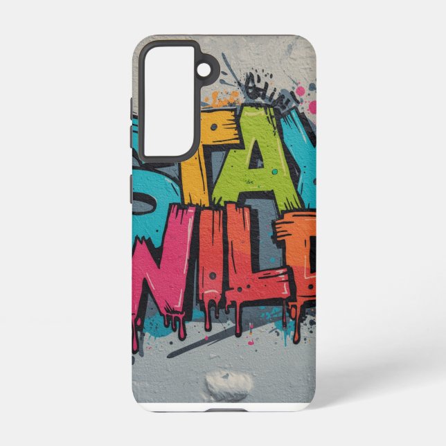  Galaxy Case – Stay Wild Street Art (Back)
