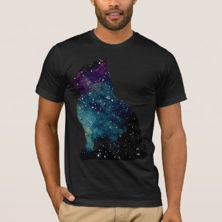 Galaxy Cat Sitting T-Shirt