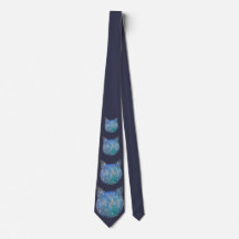 Galaxy Cat Tie