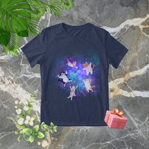 Galaxy Cats 90s Retro T-Shirt: Funny Vintage Tee