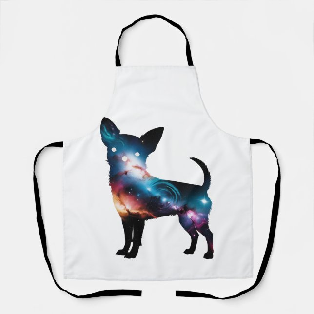 Galaxy Chihuahua Silhouette Apron (Front)