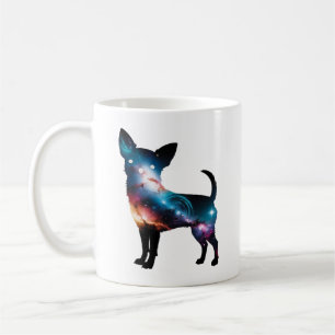 Galaxy Chihuahua Silhouette Coffee Mug
