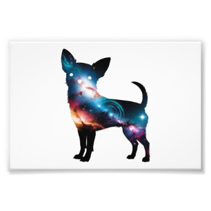 Galaxy Chihuahua Silhouette Photo Print