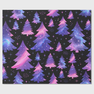Galaxy Christmas Tree Wrapping Paper