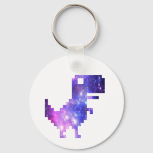 Galaxy Chrome T-Rex Key Ring