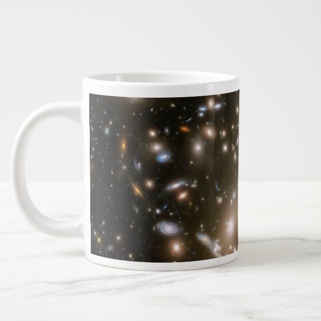 Galaxy Cluster Abell 370 Large Coffee Mug (Left)
