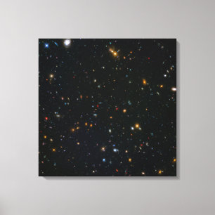 Galaxy Cluster Abell 370 Parallel Field. Canvas Print