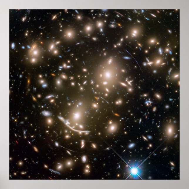 Galaxy Cluster Abell 370 Poster (Front)