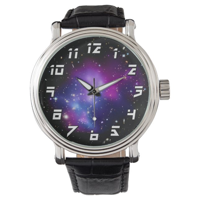 Galaxy Cluster MACS J0717 Outer Space Photo Watch (Front)