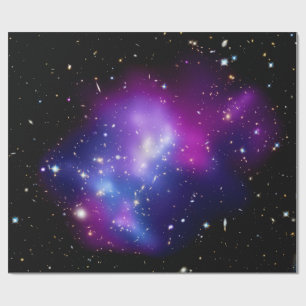 Galaxy Cluster MACS J0717 Outer Space Photo Wrapping Paper