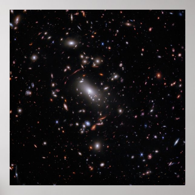Galaxy Cluster MACS J1423 (NIRCam Image) Poster (Front)