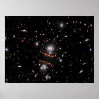 Galaxy Cluster PLCK G165.7 (NIRCam Image) Poster