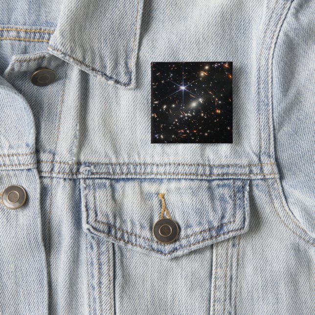 Galaxy Cluster Smacs 0723. 15 Cm Square Badge (In Situ)
