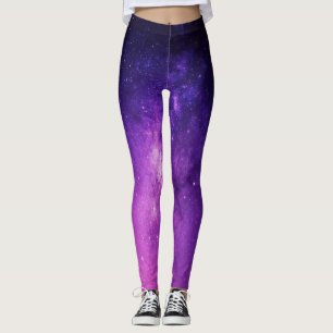 Galaxy Coloured Space and Universe Leggings