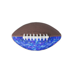 Galaxy crystal Blue polygonal facet pattern Football