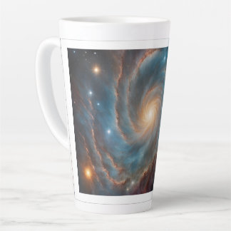 galaxy design large latte mug