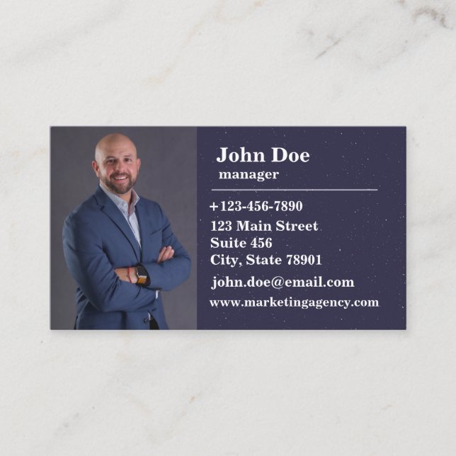 galaxy design salesman business cards (Front)