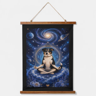 Galaxy Dog Tapestry Australian Shepherd Art