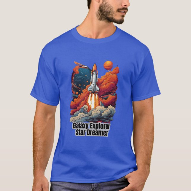 Galaxy Explorer, Star Dreamer - Space T-shirt (Front)