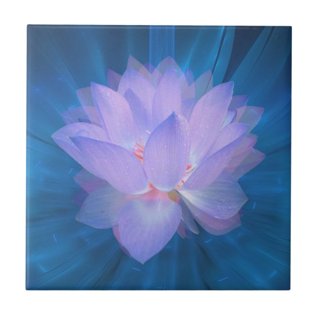 Galaxy Flower Ceramic Tile (Front)