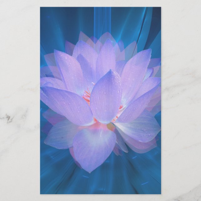 Galaxy Flower Stationery (Front)