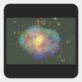 Galaxy. (galaxy;space;stars;'_Space Scenes Square Sticker