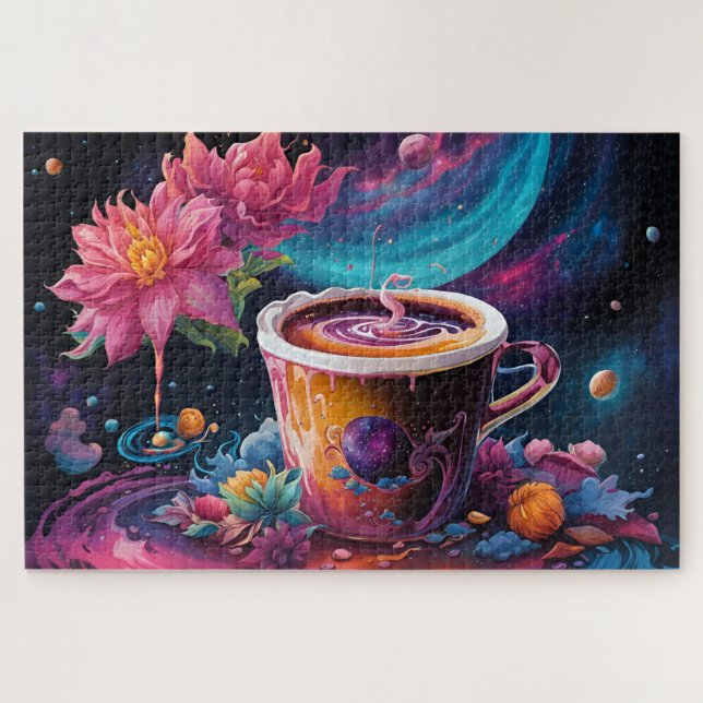 Galaxy Garden Coffee Jigsaw Puzzle (Horizontal)