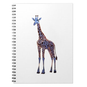 Galaxy Giraffe Bio-Tech Gardener – Futuristic Anim Notebook