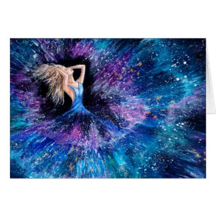 Galaxy Girl Space Star Burst card for her.