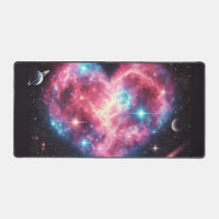 Galaxy Heart Desk Mat