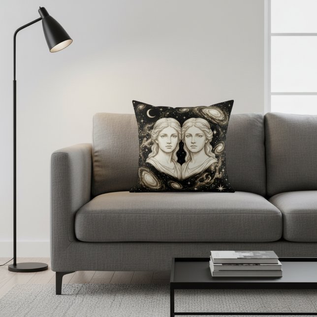 Galaxy Home Decor Gemini Zodiac Celestial Cushion (Creator Uploaded)