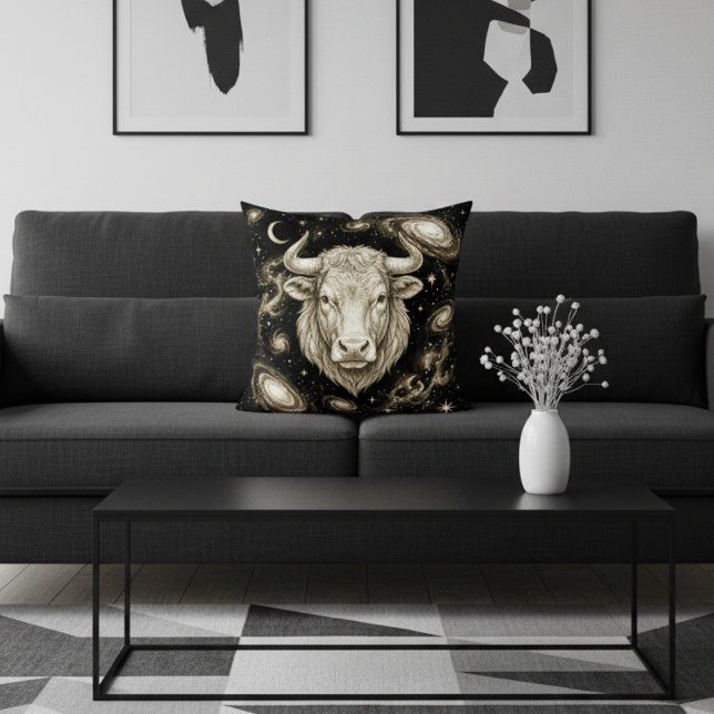 Galaxy Home Decor Taurus Zodiac Celestial Cushion (Creator Uploaded)