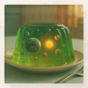 Galaxy in MCM Jell-O Mould Glass Coaster