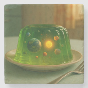 Galaxy in MCM Jell-O Mould Stone Coaster